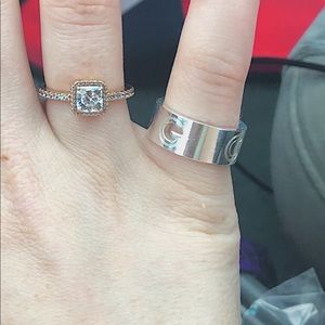 Authentic Gucci G Cut-Out Ring